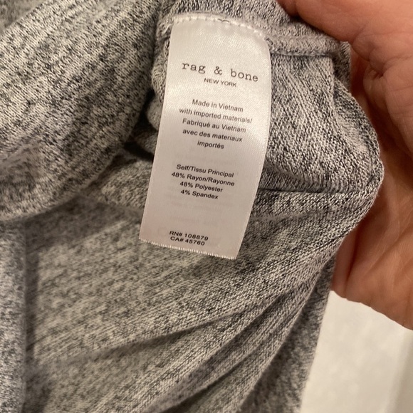 Rag & Bone, Hudson Crewneck Long-Sleeve Grey Top - Picture 10 of 10